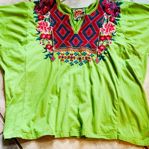 JOHNNY WAS Bohemian Peasant Top 🔺 PRICE DROP CLOSET CLEAROUT 🚀 - Picture 2 of 12